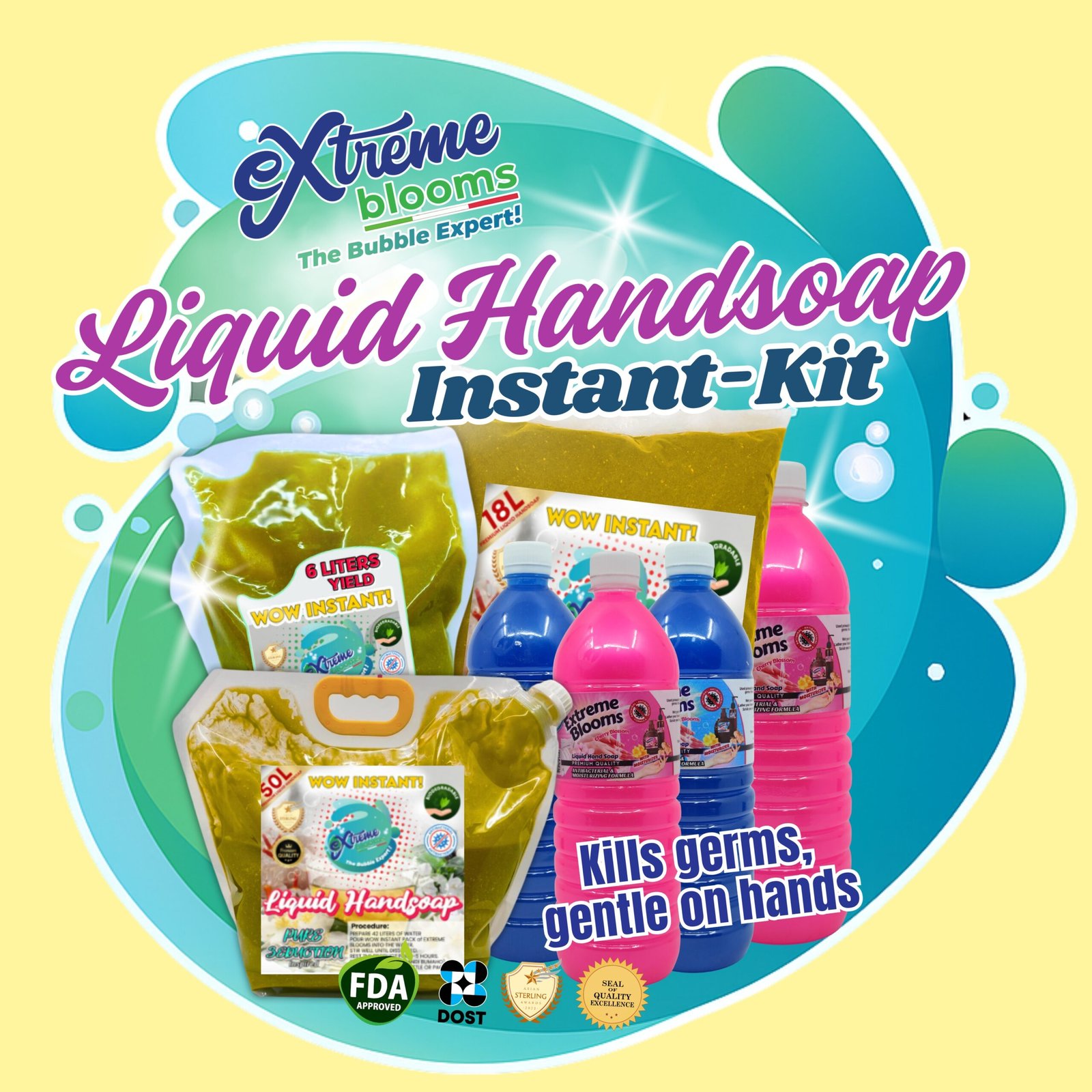 Liquid Kit 6 Liters Instant Kit Premium Liquid Handsoap ( 7 KITS CAN MAXIMIZE 1 ...
