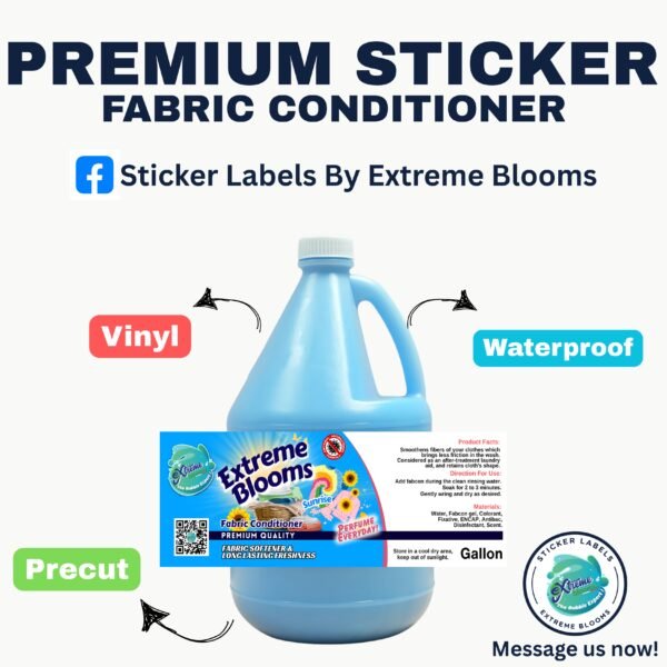 PREMIUM STICKER LABEL FABRIC CONDITIONER BY EXTREME BLOOMS - Image 6