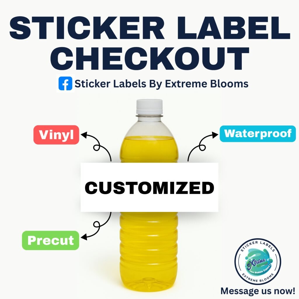 CUSTOMIZE STICKER LABEL CHECKOUT (DIRECT MESSAGE TO PAGE FOR CUSTOMIZE ...