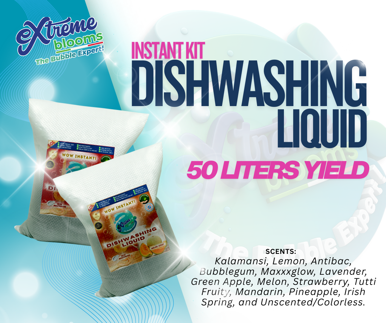 Liquid Kit 50L WOW! Instant Dishwashing Liquid Kits (1 KIT CAN MAXIMIZE 1 BOX ...