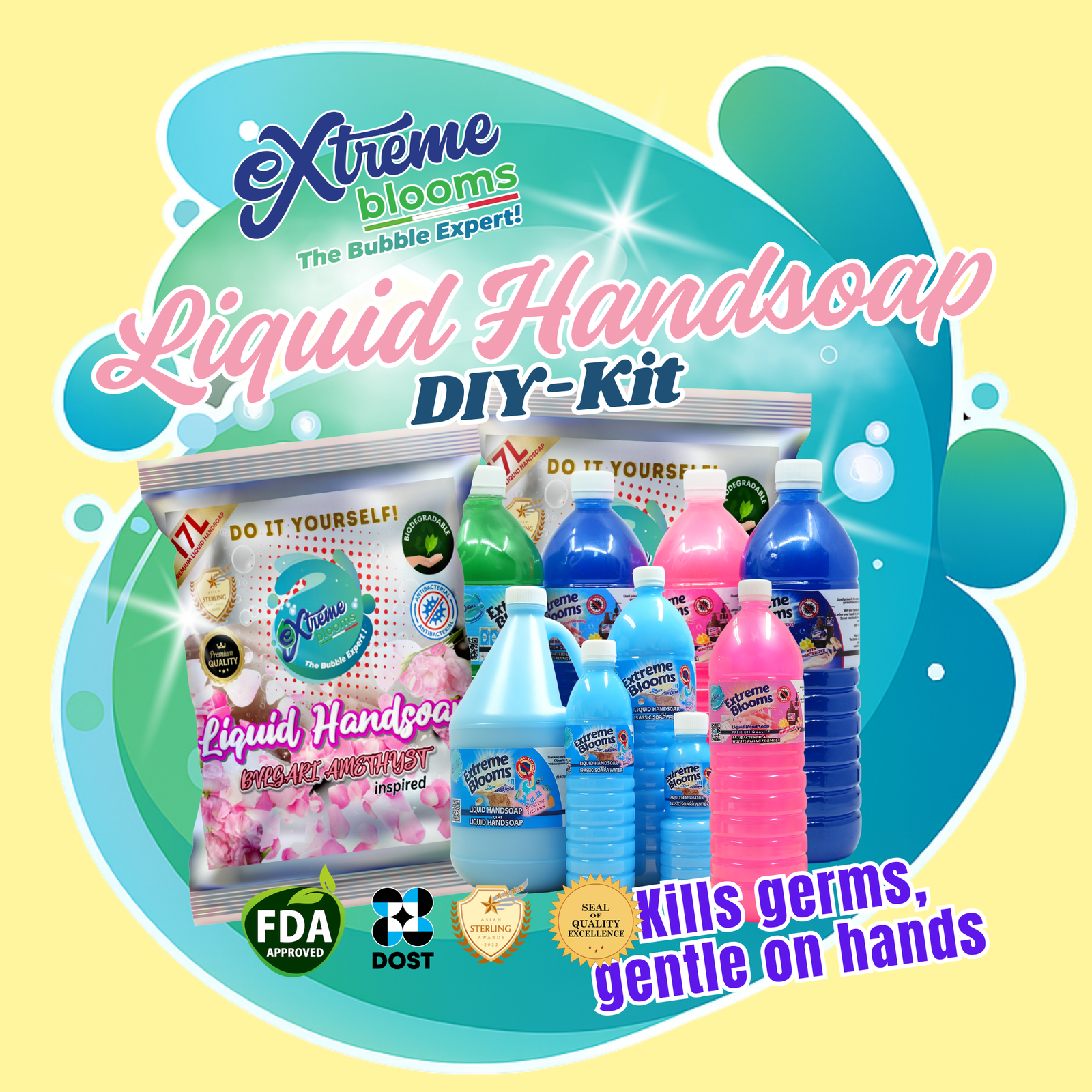 Liquid Kit 160 Liters Premium kit Liquid Handsoap ( 1 KIT CAN MAXIMIZE 5 BOXES ...